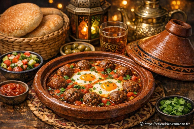 Tajine kefta marocain : recette traditionnelle de boulettes de viande pour le Ramadan