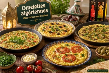 Omelettes algériennes : idées savoureuses et variées pour le suhoor