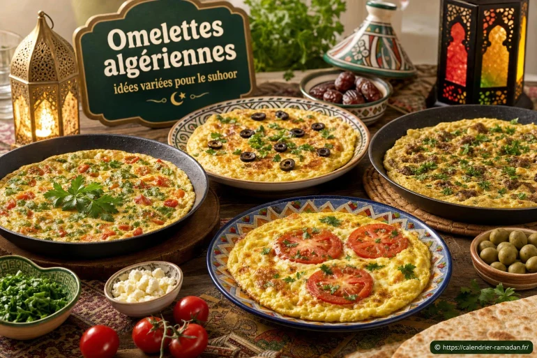 Omelettes algériennes : idées savoureuses et variées pour le suhoor