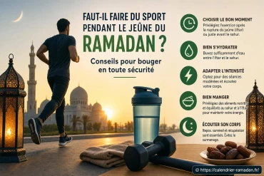 Faut-il faire du sport pendant le jeûne du ramadan ? conseils pour bouger en toute sécurité