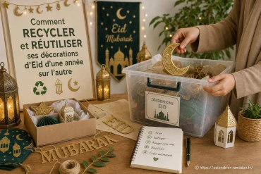 Comment recycler et réutiliser ses décorations d’Eid d’une année sur l’autre ?