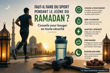 Faut-il faire du sport pendant le jeûne du ramadan ? conseils pour bouger en toute sécurité