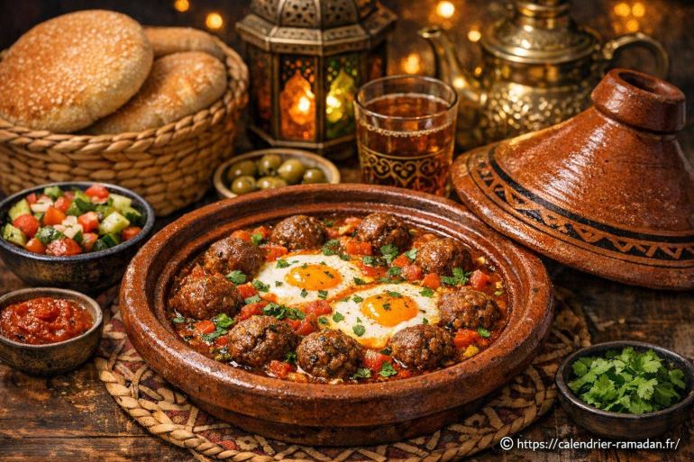 Tajine kefta marocain : recette traditionnelle de boulettes de viande pour le Ramadan