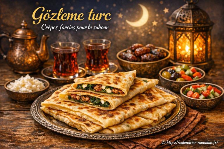 Gözleme turc : comment préparer des crêpes farcies pour le suhoor