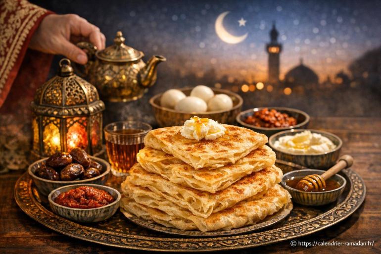 Mlawi tunisien : comment préparer ces crêpes feuilletées pour le suhoor