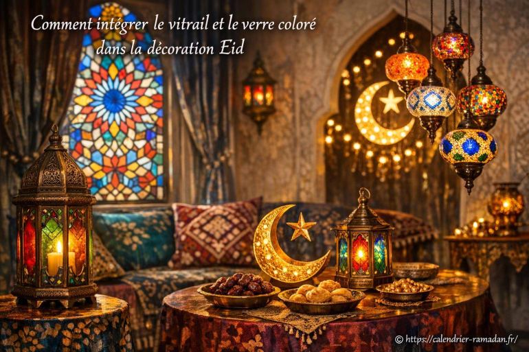 Comment intégrer le vitrail et le verre coloré dans la décoration Eid ?