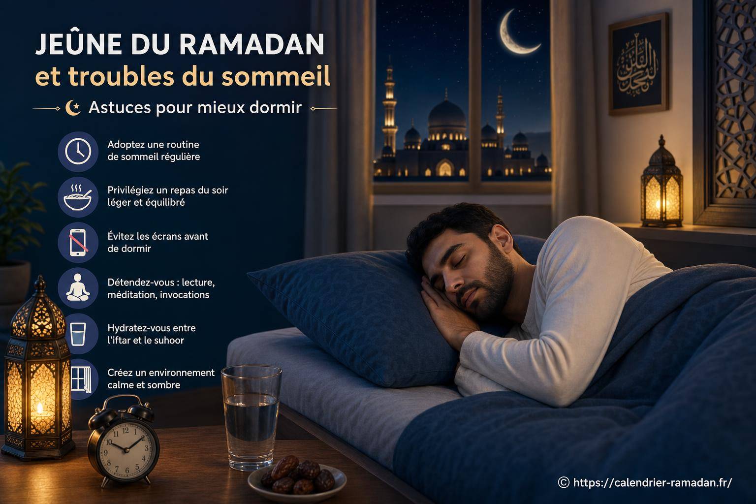 Jeûne du ramadan et troubles du sommeil : comment mieux dormir pendant le mois sacré