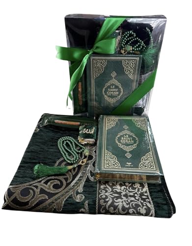 Imani Aksa Coffret Cadeau Musulman-(Tapis de prière, tesbih,