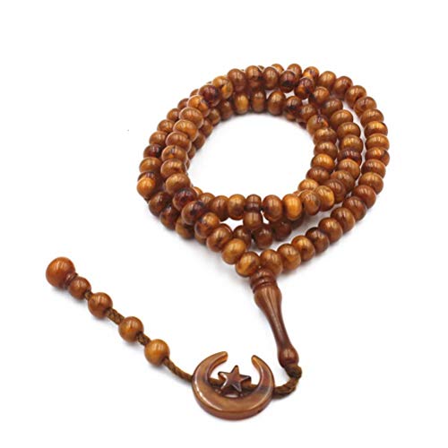Eeneme 43cm Perles de prière musulman Tasbih 99 perles pour 