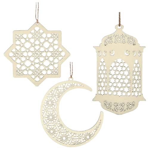 EID by MUBARAK DECORATION – Guirlande en BOIS REUTILISABLE –