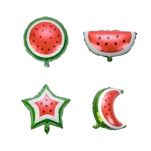 Lot de 4 ballons en aluminium Motif croissant détoile de pas