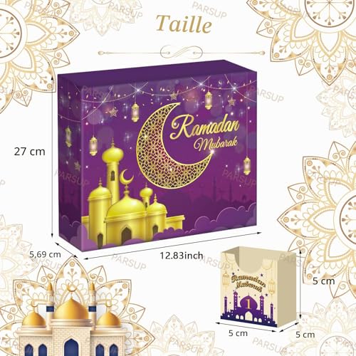 Calendrier de lavent Ramdan 30 boîtes vides 30 jours Eid Mub