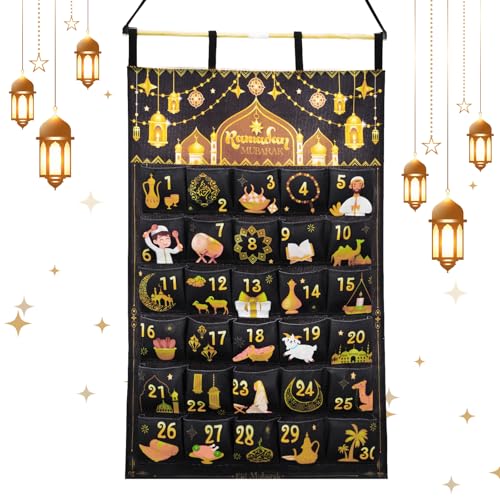 AhfuLife Ramadan Calendrier de lAvent Suspendre, Calendrier 